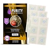 Purity Hemp Naturals Hemp Patch 18 ct. (438 mg) Gold 3X More Potent 24 mg Patches. 24Hr Extended Release. Convenient & Discreet. for Use Anywhere, Anytime On Any Part of The Body.