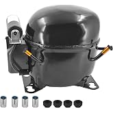NEK2150GK Low Temp Compressor for refrigerants R404A 115 Volt,60HZ,1/2 HP | for refrigerants R134a,R513A,R290,R448A,R449A,R452A