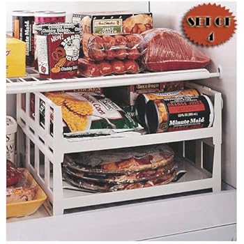 freezer shelves stackable fridge versatile storage