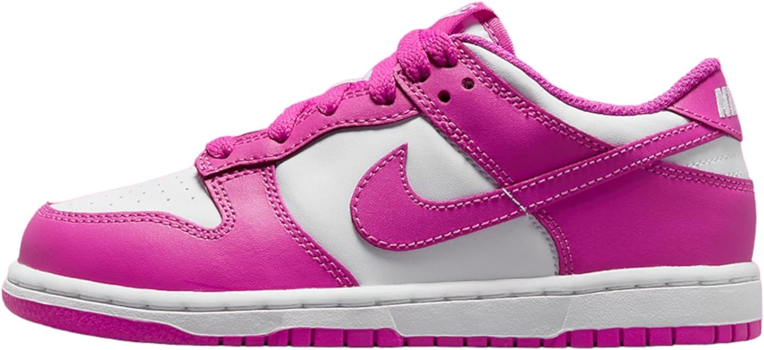 Nike Dunk Low Pre School White/Active Fuchsia