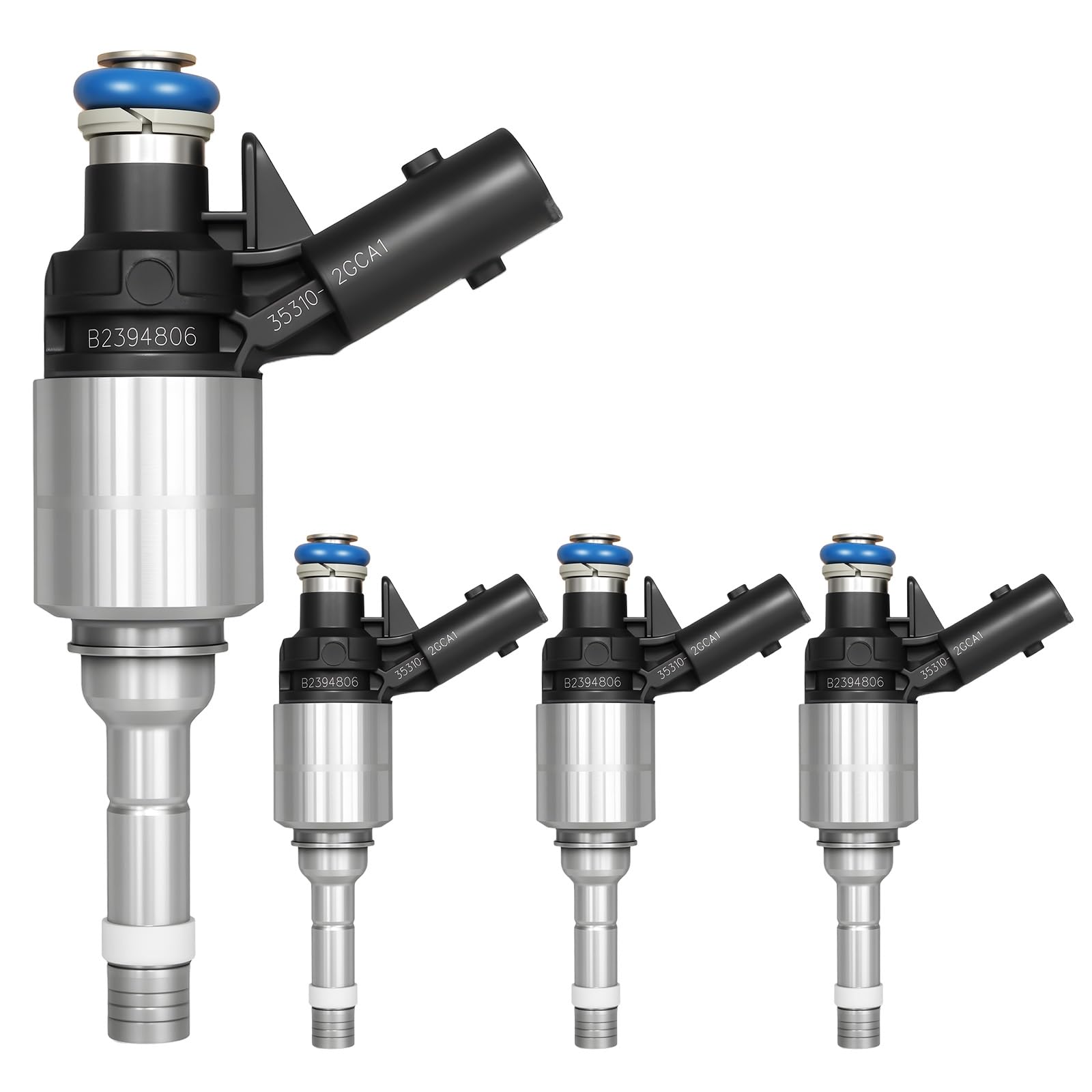 Photo 1 of 2015-2021 Fuel Injectors 4PS Fit for Hyundai Sonata Tucson Santa Fe Santa Fe Sport 2015-2020, for Kia Optima Sportage Tucson 2015-2020 2.4L L4, Replaces 35310-2GGA1 FJ1438