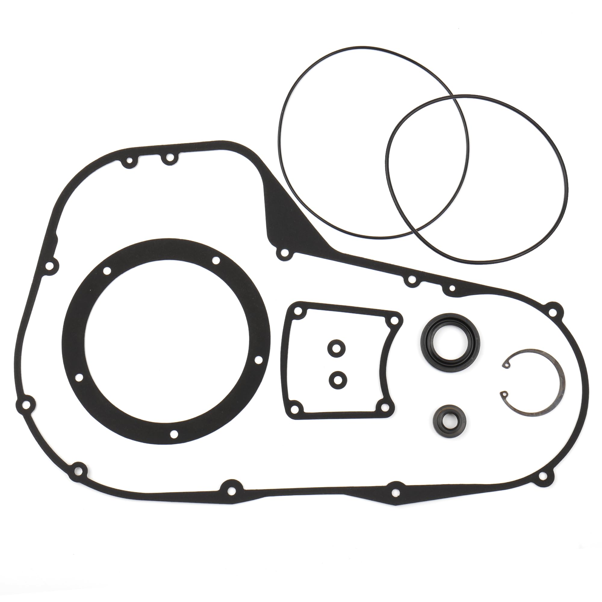 Photo 1 of Prewired 1999-2006 Twin Cam Touring Primary Cover Gasket Clutch Inspection Seal Set for Harley 1999-2006 Twin Cam Street Glide/Electra Glide FLHT/Road Glide FLTR/Road King FLHR Models