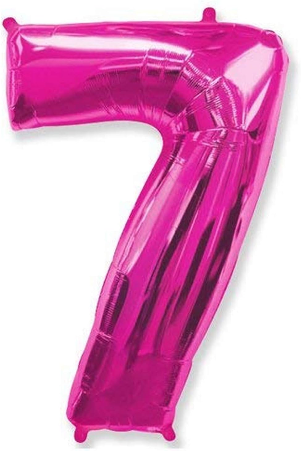 LA Balloons Foil Balloon 901767-FUS NUMBER 7 - FUCHSIA, 42", Purple