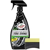 Turtle Wax Wet n' Black Tire Shine (23 oz) Bundle with 1 Applicator Pad (2 Items)
