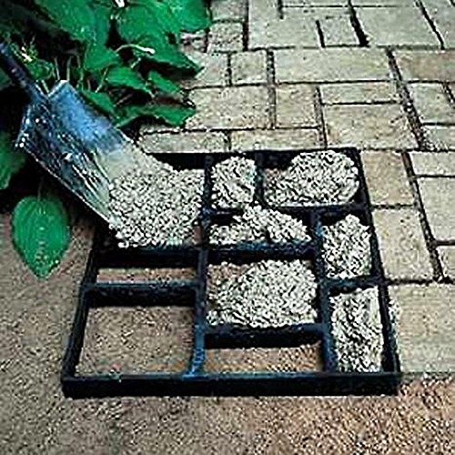 go2buy 5PCS Paving Pavement Concrete Mould Stepping Stone Mold Garden Lawn Path Paver Walk,23.8 x 19.9 x 1.7’’ (LxWxH) - Thumbnail 7