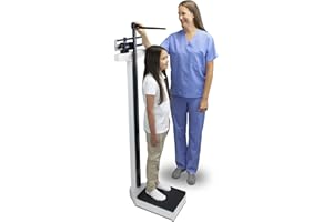 DETECTO 2391 Mechanical Weigh Beam Physician's Scale with Height Rod, Kilograms Only 200 kg x 100 g