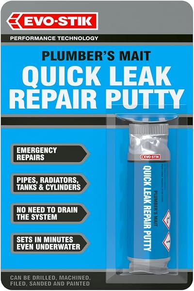 EVO-STIK Plumbers Mait Leak Repair Putty 50g - Pipes Radiators Tanks -