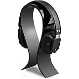 AmoVee Acrylic Headphone Stand Gaming Headset Holder/Hanger, Extra Thick - Black