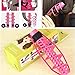 Hair Rollers No Heat Hair Curlers, Hair Curling Clips Magic Dryer Roller Curly Products Hair Style Accessories, Pink Spiral Curl Stick Silicone Band Long Wave Curls Hair Care Styling Tool for Girls