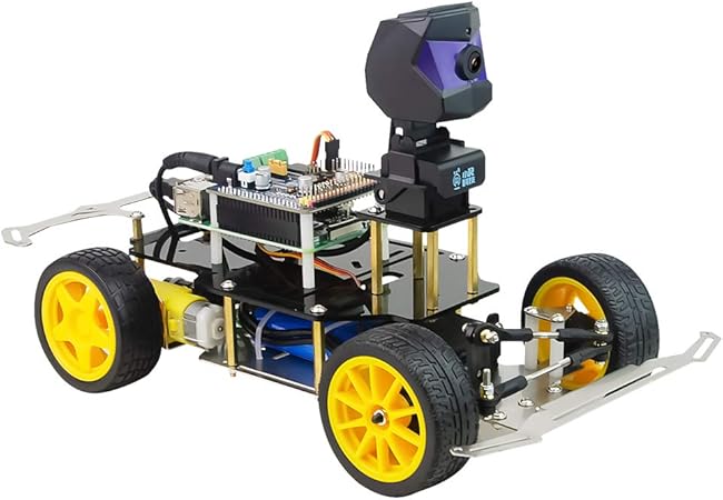 Amazon Xiaor Geek Donkey Car スターターキットaiロボットオープンソースdiy自己運転プラットフォーム 小型ロボット車用 Raspberry Pi Robot Carを使用 With Raspberry Pi 3b プログラミング ロボティクス おもちゃ