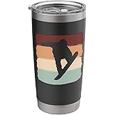 Snowboarding Snowboarder Snowboard Retro Stainless Steel Insulated Tumbler