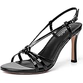 Mostrin Heels For Women Sexy Strappy Heels Comfortable Ankle Strap Heel Open Toe Stiletto High Heeled Sandals For Party,Night Out,Daily