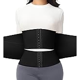 SHAPSHE Waist Trainer For Women Tummy Control Workout Waist Cincher Segmented Triple Wrap Belt Postpartum Girdle with Hooks