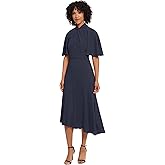 Maggy London Womens Sophisticated Twist Neck Detail Dress Workwear Office Career Occasion Event Guest of