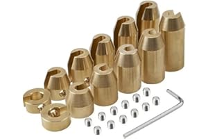 LCAPT 12 Pcs Universal Motorcycle Brass Wheel Spoke Balance Weights Refill Kits Reusable Replacement for metric cruisers, Sup