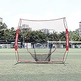 Ancheer 7x7 ft Baseball & Softball Practice Hitting Net with Bow Frame