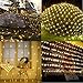 Led Net Lights 9.8ft x 6.6ft 200LED Warm White Battery Operated,Outdoor String Decorative Lights for Window Wall Sweetheart Table Background Camping Beach [Remote,8 Mode,Timer,Dimmable]