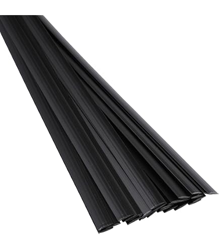 Blue HDPE Plastic Welding Rods - 8mm Flat Strips, Pack Of 20 Pcs