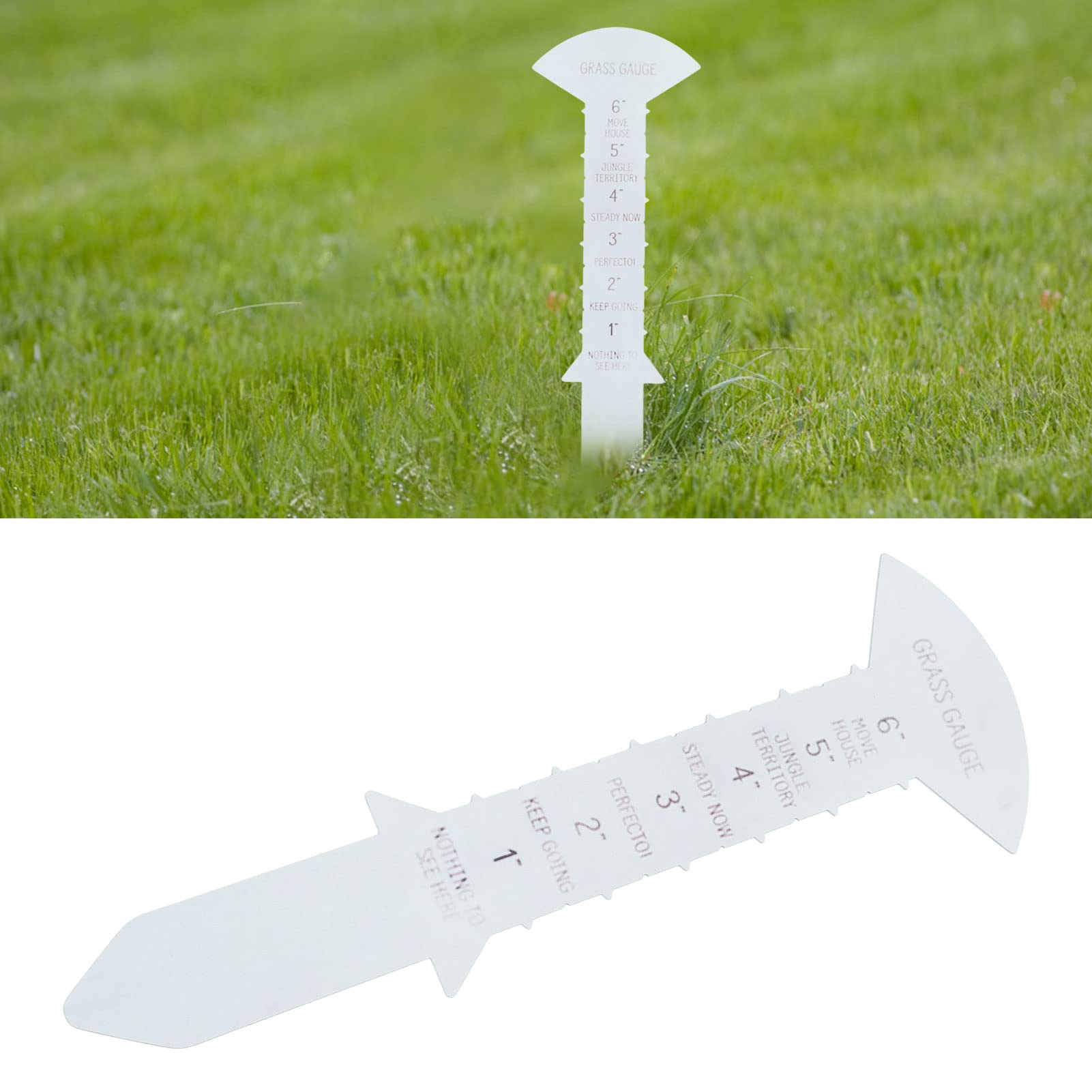 Atyhao Grass Gauge, 30cm Lawn Mowing Tool, Plant Growth Measure Garden Weeding Height Measuring Ruler, Gift for Enthusiasts Dad and Friends