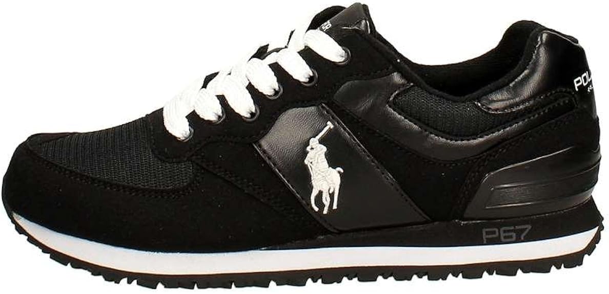 Polo Ralph Lauren Baskets Basses Homme Sneakers Slaton Pony Noir