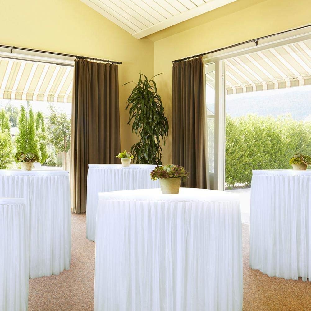 Loisirs Creatifs Nappes Et Accessoires Voxloud Com Wopenjucy Tutu Table Jupe Blanc 9ft Gaze Tulle Nappe Avec Ruban Adhesif Pour La Fete De Mariage Bebe Baignoire Danniversaire Gateau Table Fille Princesse Decoration