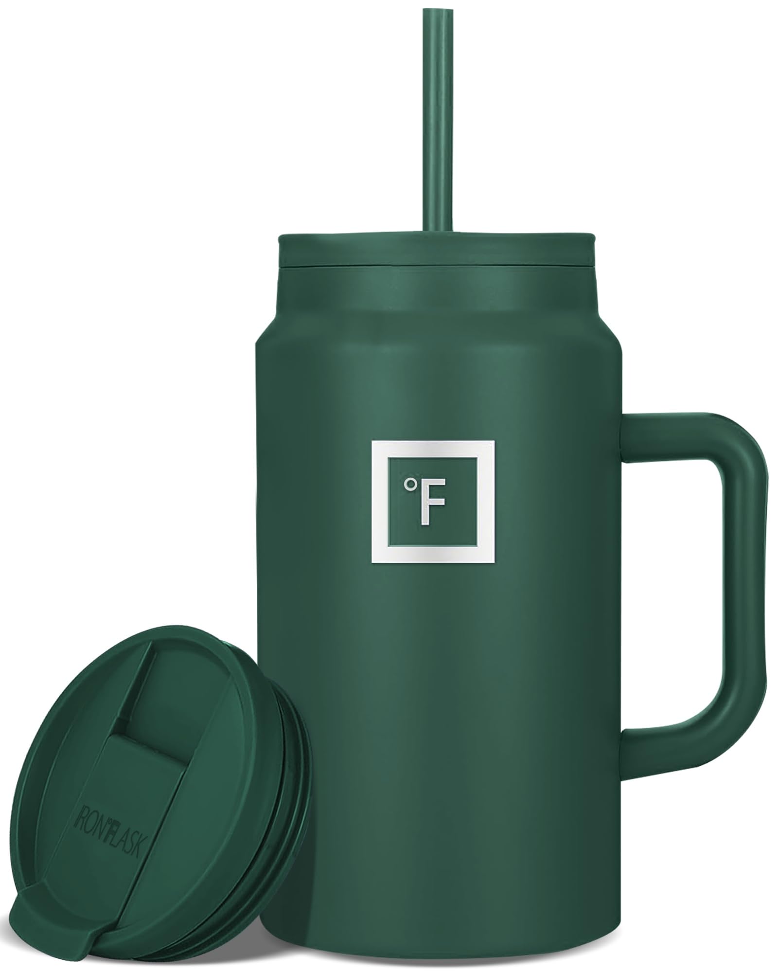 IRON °FLASK Co-Pilot Insulated Mug w/Straw & Flip