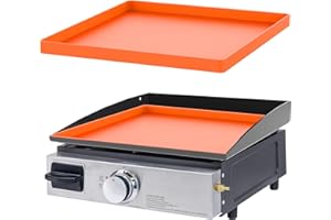 Barbqtime 17" Griddle Mat for Blackstone, Heavy Duty Food Grade Silicone Protective Cover BBQ Grill Cooking Mat Griddle Top Cover Accessories, Protect Grill from Rodents, Insects, Debris and Rust