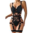 Lilosy Sexy Harness Bodysuit Lingerie Rave Outfits