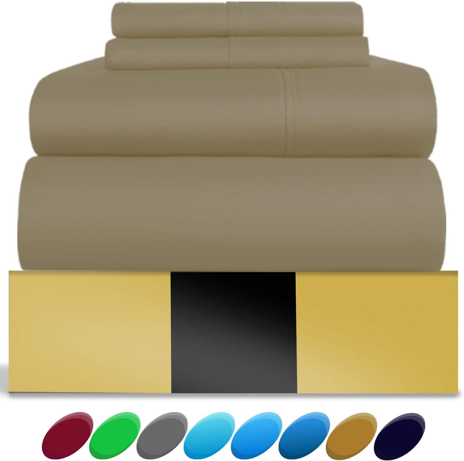 Urban Hut Egyptian Cotton Sheets Set (4 Piece) 800 Thread Count