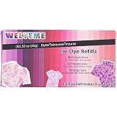 Tie-Dye Kit Refill 9 Packets Tie Dye (Pink,Magenta,Purple)