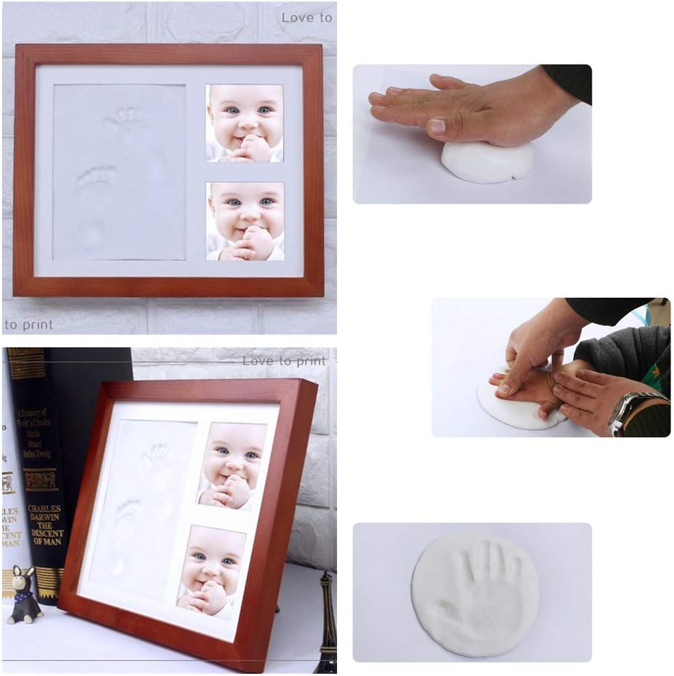 Chseea Cadre A Souvenir De Bebe Kit Empreinte Pieds Et Mains Bebe Avec Photo Cadre Empreinte Bebe Boite Keepsakes Grand Coffret Souvenirs De Naissance De Bebe 1 Bebe Puericulture Kits De