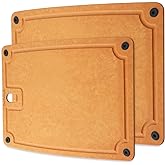 Barenthal Cutting Boards for Kitchen Dishwasher - 2PC Cutting Board Set Double-Sided with Non-Slip Feet and Juice Groove Composite Chopping Board for Kitchen Knife Friendly Cut Meat, Fruit,Vegetable