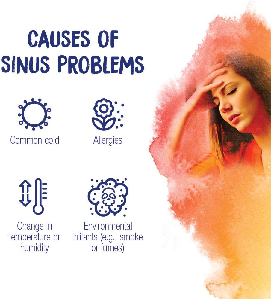 Boiron Sinuscalm Sinus Relief Medicine, Tablets for Runny Nose, Congestion, Sinus Pressure, Headache, 60 Tablets, Non-Drowsy, 60 Count: Health & Personal Care