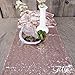 TRLYC 10Pcs 12 by 108-Inch Rose Gold Sequin Tablerunner