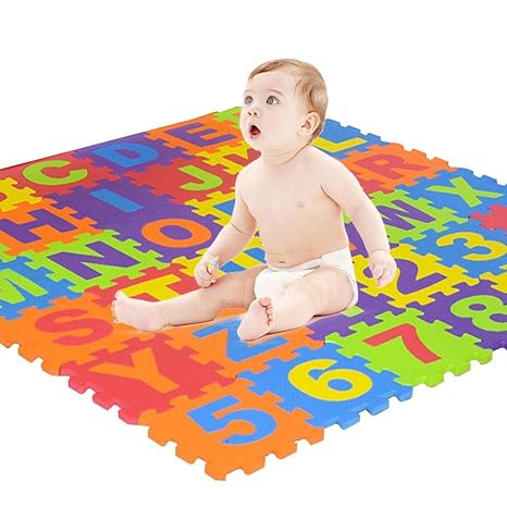 Amazon Com Layopo Foam Puzzle Play Mat Alphabet Number