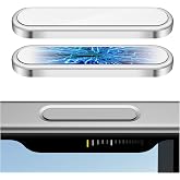 AMANECER 2 Pack Camera Control Button Protector for iPhone 16 Pro/16 Pro Max/17 (Standard), Auto-Alignment Sensitive Capacitive Protective Cover fit Apple Phone Side Click Capture Key, White Titanium