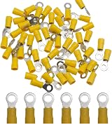 All Trade Direct 20x Yellow 10.5mm Ring Insulated Crimp Terminals 4-6mm2 12-10 view 3