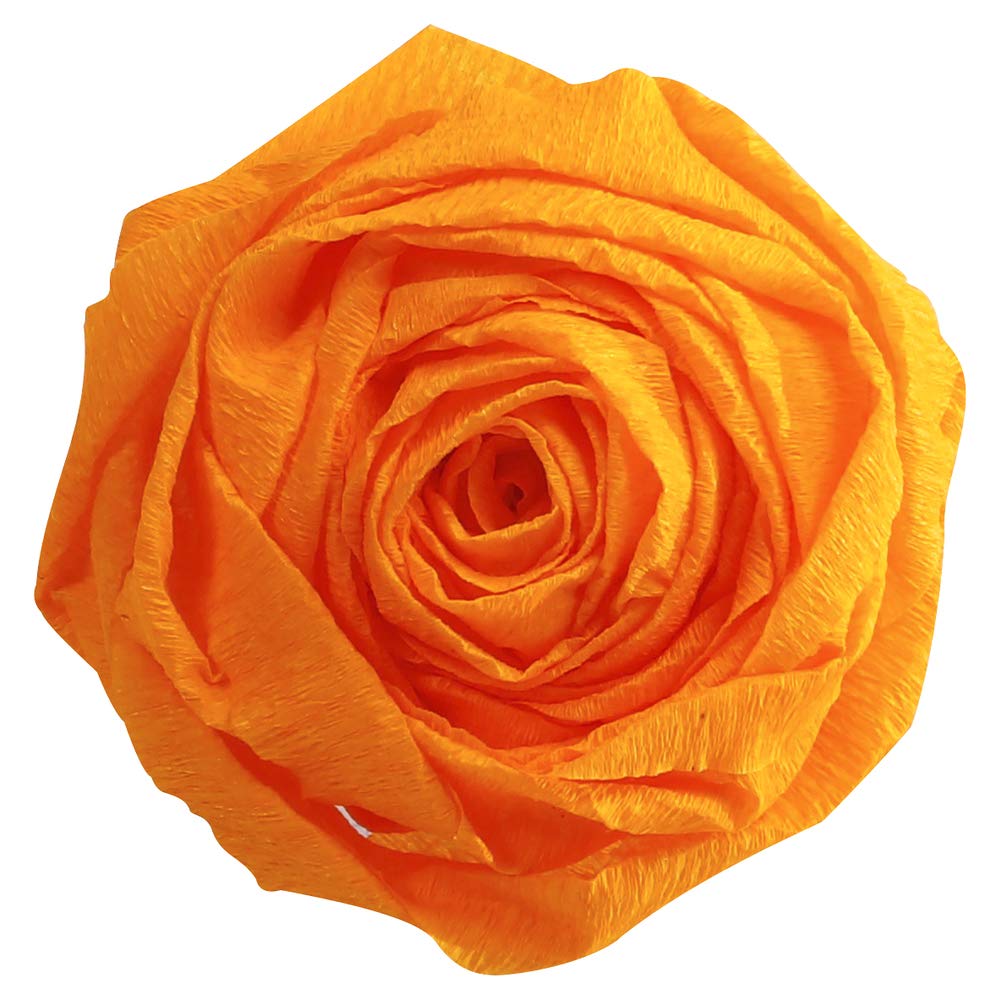 Clairefontaine 901016C - Pack of 10 Sheets of Crepe Paper - Yellow Gold - Format 2x0.50m - Crepe 40% - Creative leisure for Adults and Children Arts Crafts