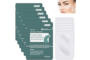 Dissolving Microneedle Eye Patches, Nano Microneedle Eye Patch,Hydrating Gel Eyes Mask with Hyaluronic Acid, Eye Masks for Da