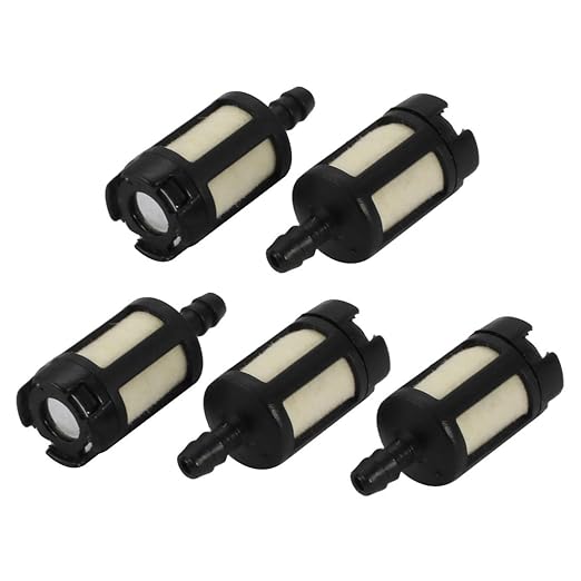 uxcell 5Pcs Chainsaw Trimmer Replacment Fuel Filter for 1/8'' Inner
