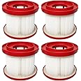 4 Pack 49-90-1900 Replacement HEPA Filter Compatible With Milwaukee Vacuum, Shop Vac Filter, M18 Cordless Wet Dry Vacuum 0780-20 0880-20