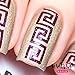 Whats Up Nails - Greek Nail Vinyl Stencils for Nail Art Design (1 Sheet, 20 Stencils)