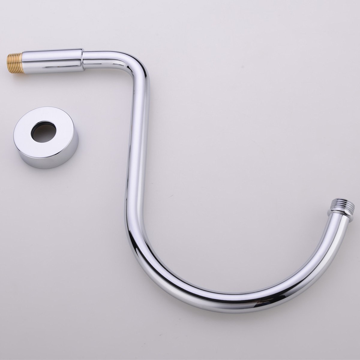 HANEBATH Brass GOOSENECK Extension Shower Arm with Flange , Chrome or