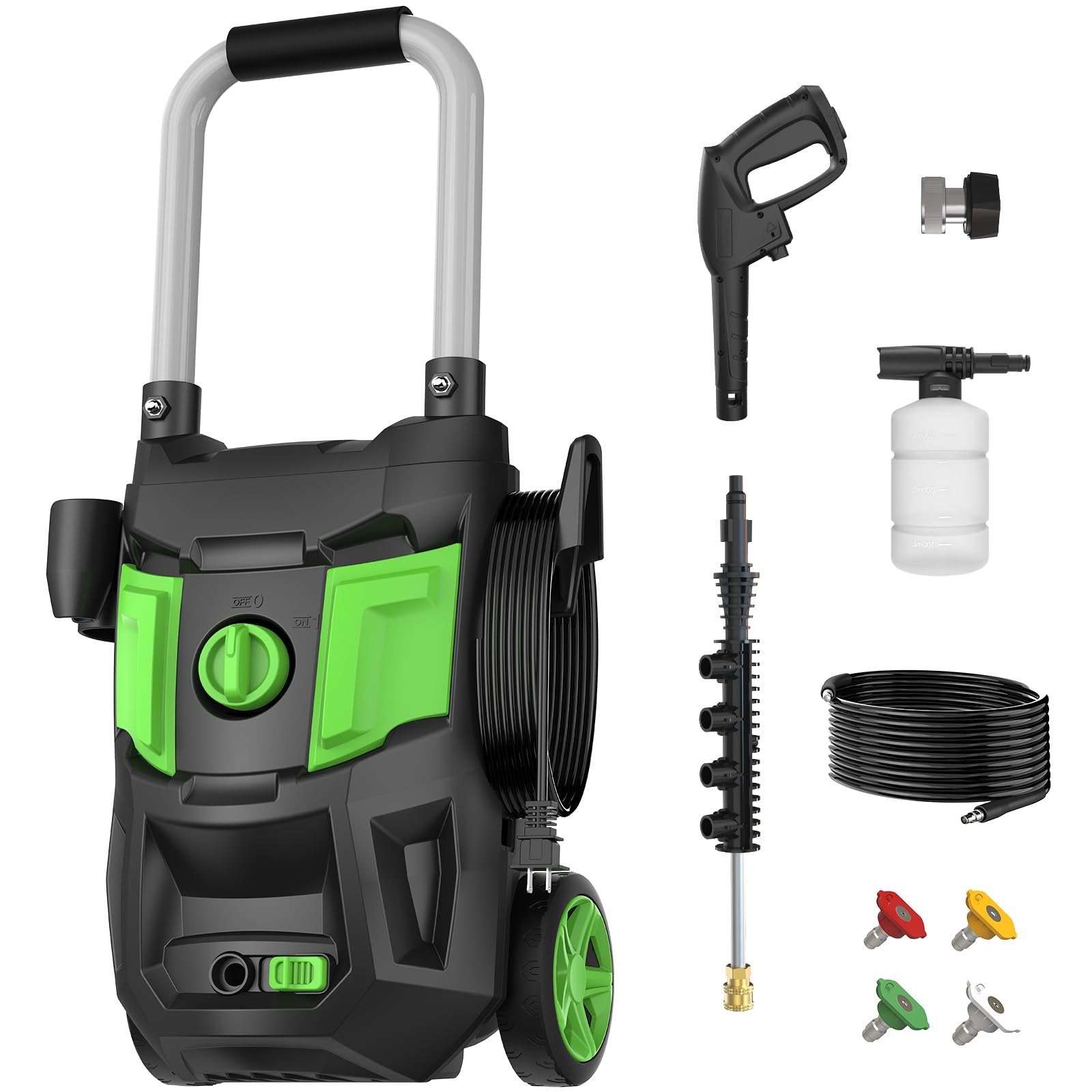 Photo 1 of Pressure Washer Power Washers 4 Nozzles for Cleaning Patios Cars Gardens Driveways