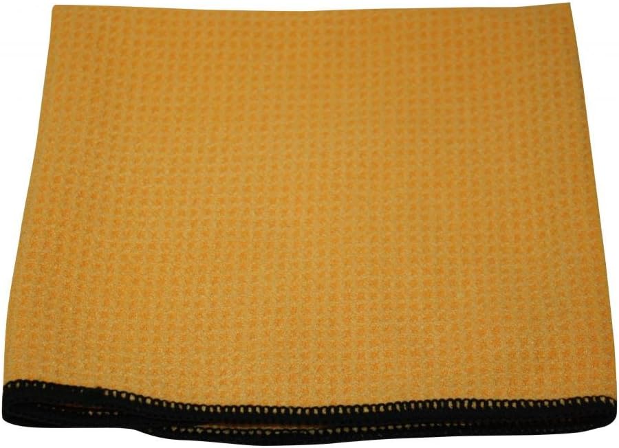 Cycbuzz Microfiber Waffle Weave 16" x 24" Car Drying Auto Detailing Towel 400 GSM Cleaning Cloth. Highly Absorbent Automotive Water Guzzler Gives Quick Dry Supreme Shine For Safe Flawless Finish.