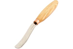BeaverCraft Wood Spoon Carving Gouge Compact Chisel K6L/15 Wood Carving Tools Bowl Carving Carbon Steel Blade Wood Handle Rad