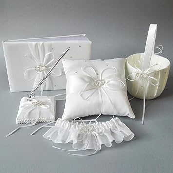 Wedding Flower Girl Basket Ring Pillow Set For Wedding Decoration