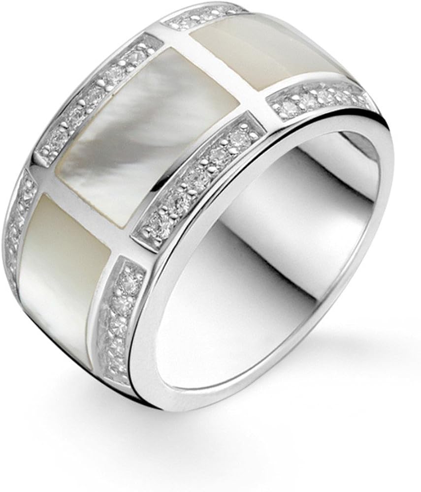 Bishilin Anelli Donna Argento 925 Anelli Sposi Zirconia