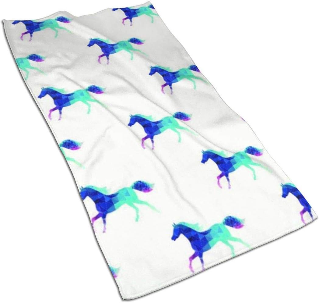 Hectwya Color Horse 27.5"x17.5" Hand Towels Highly Absorbent Hotel SPA Bathroom Towels