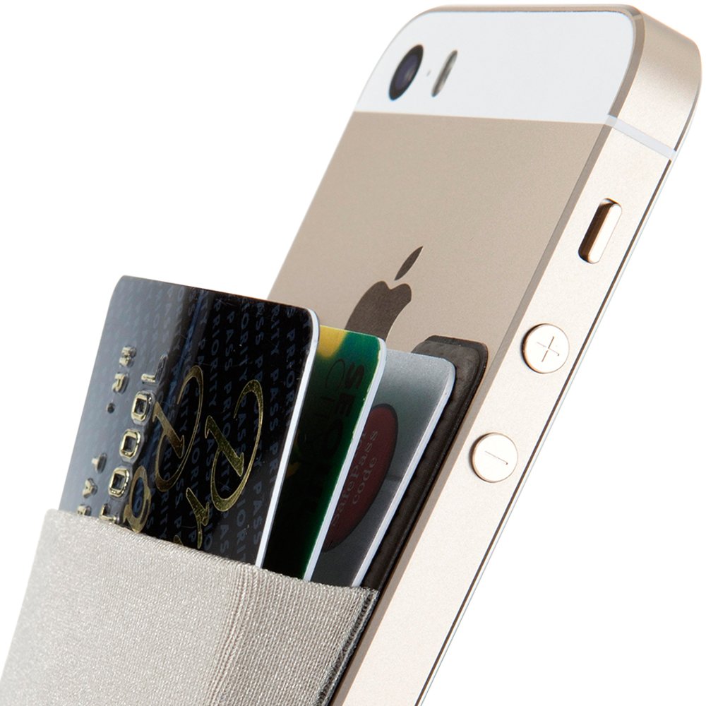 Card Holder, Sinjimoru Stick-on Wallet functioning as iPhone Wallet Case, iPhone case with a card holder, Credit Card Wallet, Card Case and Money Clip. For Android, too. Sinji Pouch Basic 2